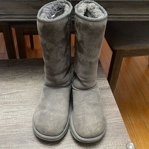 Grey tall uggs